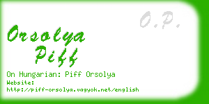 orsolya piff business card